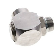 G 1'' M/F Codo de acero inoxidable de 90 grados Junta giratoria de alta presión 250 Bar - Hidráulica