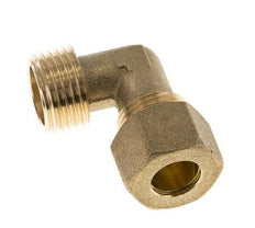 R 1/2'' Male x 12mm Brass 90 deg Elbow Compression Fitting 75 Bar DIN EN 1254-2