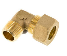 R 1/2'' Male x 18mm Brass 90 deg Elbow Compression Fitting 67 Bar DIN EN 1254-2