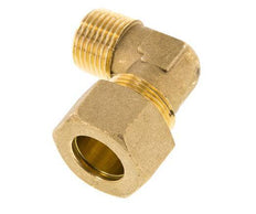 R 1/2'' Male x 18mm Brass 90 deg Elbow Compression Fitting 67 Bar DIN EN 1254-2