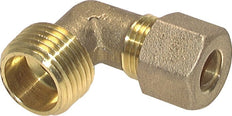 R 1/8'' Male x 4mm Brass 90 deg Elbow Compression Fitting 150 Bar DIN EN 1254-2 [2 Pieces]