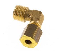 R 1/8'' Male x 4mm Brass 90 deg Elbow Compression Fitting 150 Bar DIN EN 1254-2 [2 Pieces]