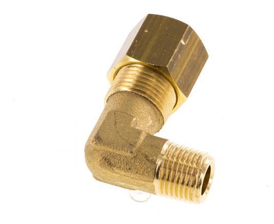 R 1/8'' Male x 8mm Brass 90 deg Elbow Compression Fitting 135 Bar DIN EN 1254-2 [2 Pieces]