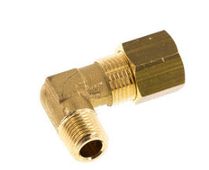 R 1/8'' Male x 8mm Brass 90 deg Elbow Compression Fitting 135 Bar DIN EN 1254-2 [2 Pieces]
