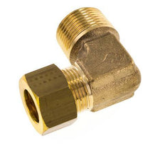 R 3/4'' Male x 16mm Brass 90 deg Elbow Compression Fitting 76 Bar DIN EN 1254-2