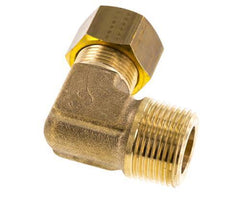 R 3/4'' Male x 16mm Brass 90 deg Elbow Compression Fitting 76 Bar DIN EN 1254-2