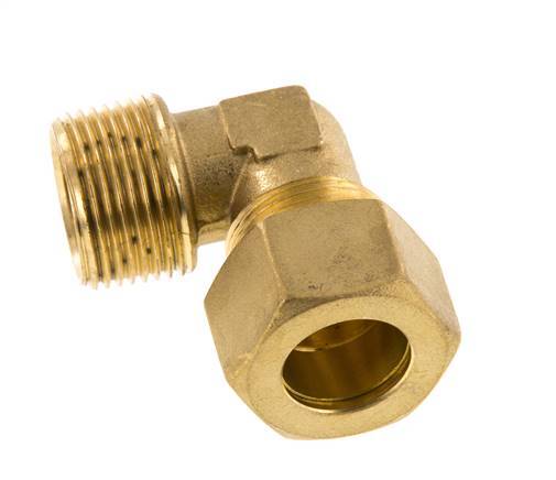 R 3/4'' Macho x 18mm Codo de latón de 90 grados Accesorio de compresión 67 Bar DIN EN 1254-2