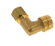 R 3/8'' Male x 8mm Brass 90 deg Elbow Compression Fitting 135 Bar DIN EN 1254-2