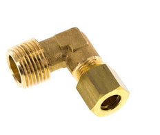 R 3/8'' Male x 8mm Brass 90 deg Elbow Compression Fitting 135 Bar DIN EN 1254-2
