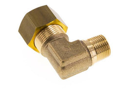 R 3/8'' Male x 16mm Brass 90 deg Elbow Compression Fitting 76 Bar DIN EN 1254-2