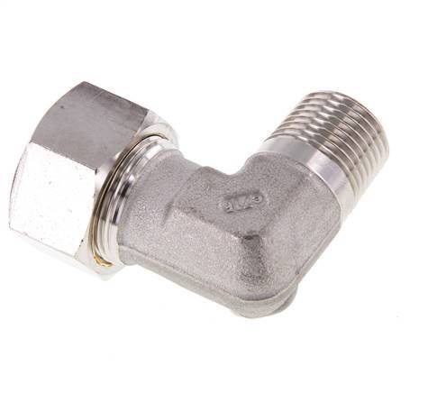R 1/2'' Male x 18L Stainless steel 90 deg Elbow Compression Fitting 315 Bar DIN 2353