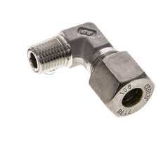 1/4'' NPT Male x 10S Stainless steel 90 deg Elbow Compression Fitting 630 Bar DIN 2353