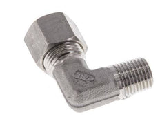 R 1/4'' Male x 10L Stainless steel 90 deg Elbow Compression Fitting 315 Bar DIN 2353