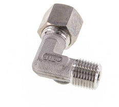 R 1/8'' Male x 8L Stainless steel 90 deg Elbow Compression Fitting 315 Bar DIN 2353