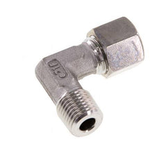 R 1/8'' Male x 8L Stainless steel 90 deg Elbow Compression Fitting 315 Bar DIN 2353