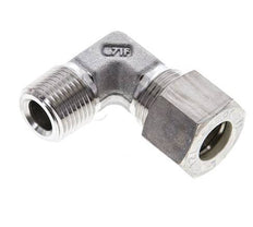 3/8'' NPT Male x 12L Stainless steel 90 deg Elbow Compression Fitting 315 Bar DIN 2353