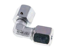 M14x1.5 x 6S Zinc plated Steel Adjustable 90 deg Elbow Fitting with Sealing cone and O-ring 630 Bar DIN 2353