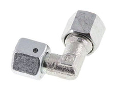 M14x1,5 x 8L Acero zincado Codo ajustable de 90 grados con cono de cierre y junta tórica 315 Bar DIN 2353