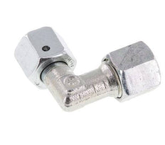 M14x1.5 x 8L Zinc plated Steel Adjustable 90 deg Elbow Fitting with Sealing cone and O-ring 315 Bar DIN 2353