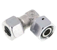 M22x1,5 x 15L Acero zincado Codo ajustable de 90 grados con cono de cierre y junta tórica 315 Bar DIN 2353