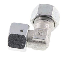 M22x1,5 x 15L Acero zincado Codo ajustable de 90 grados con cono de cierre y junta tórica 315 Bar DIN 2353