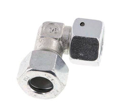M22x1,5 x 15L Acero zincado Codo ajustable de 90 grados con cono de cierre y junta tórica 315 Bar DIN 2353
