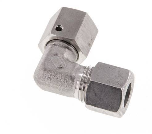 M16x1.5 x 10L Stainless steel Adjustable 90 deg Elbow Fitting with Sealing cone and O-ring 315 Bar DIN 2353