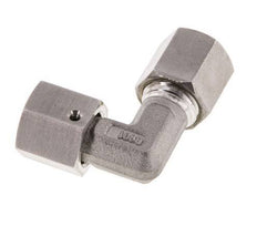 M14x1,5 x 6S Acero inoxidable Codo de compresión ajustable de 90 grados con cono de sellado y junta tórica 630 Bar DIN 2353