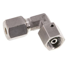 M14x1,5 x 6S Acero inoxidable Codo de compresión ajustable de 90 grados con cono de sellado y junta tórica 630 Bar DIN 2353