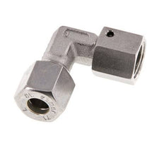 M14x1,5 x 8L Acero inoxidable Codo de compresión ajustable de 90 grados con cono de sellado y junta tórica 315 Bar DIN 2353