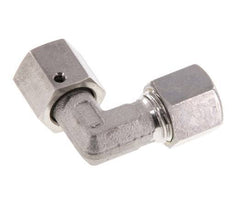 M14x1,5 x 8L Acero inoxidable Codo de compresión ajustable de 90 grados con cono de sellado y junta tórica 315 Bar DIN 2353