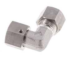 M18x1,5 x 12L Acero inoxidable Codo de compresión ajustable de 90 grados con cono de sellado y junta tórica 315 Bar DIN 2353