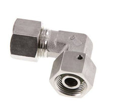 M20x1,5 x 12S Acero inoxidable Codo de compresión ajustable de 90 grados con cono de sellado y junta tórica 630 Bar DIN 2353