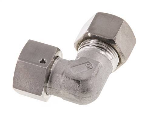 M30x2 x 20S Stainless steel Adjustable 90 deg Elbow Compression Fitting with Sealing cone and O-ring 400 Bar DIN 2353
