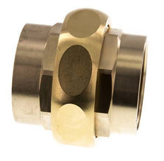 Rp 2'' Latón Doble Pezón 3 piezas con cierre cónico 16 Bar