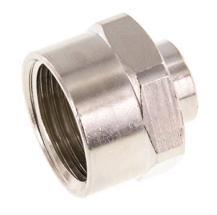 G 1/2'' x G 1/8'' Enchufe de latón niquelado 16 Bar