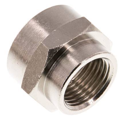G 3/4'' x G 1/2'' Enchufe de latón niquelado 16 Bar