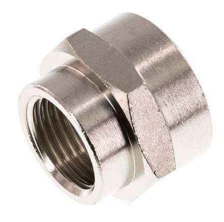 G 3/4'' x G 1/2'' Enchufe de latón niquelado 16 Bar