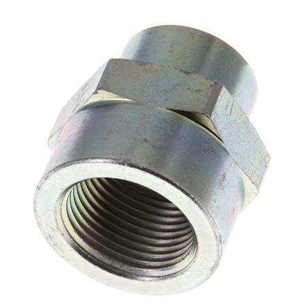 1/2'' NPT x 3/4'' NPT Zinc plated Steel Socket 170 Bar - Hydraulic