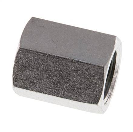 G 1/4'' x G 3/8'' Barra de acero galvanizado de 250 pulgadas - Hidráulica