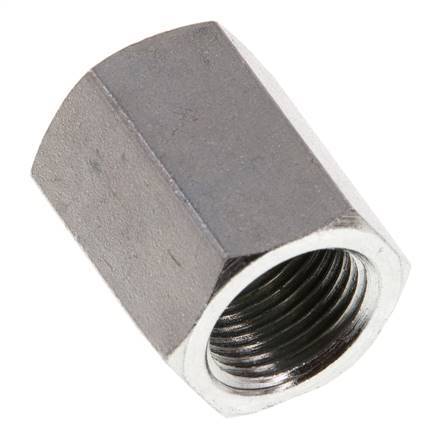 G 1/4'' x G 3/8'' Barra de acero galvanizado de 250 pulgadas - Hidráulica