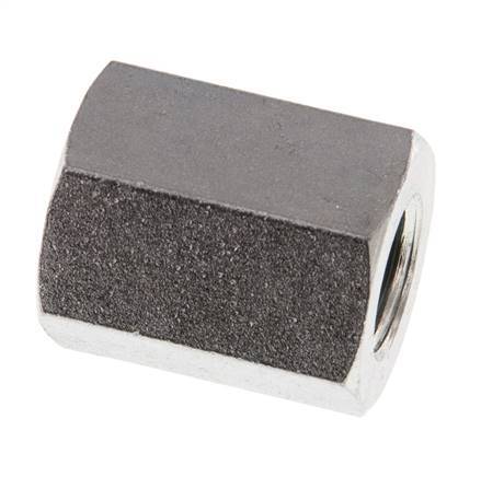 G 1/4'' x G 3/8'' Barra de acero galvanizado de 250 pulgadas - Hidráulica