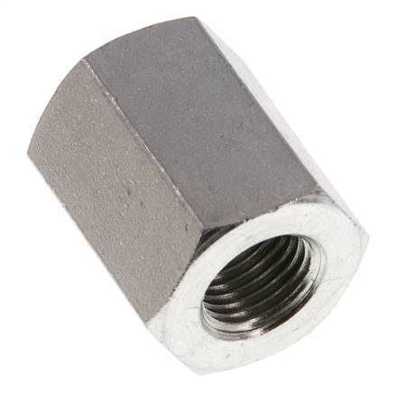 G 1/4'' x G 3/8'' Barra de acero galvanizado de 250 pulgadas - Hidráulica