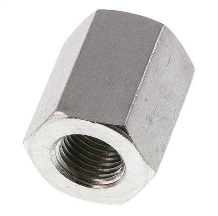 G 1/4'' x G 3/8'' Barra de acero galvanizado de 250 pulgadas - Hidráulica