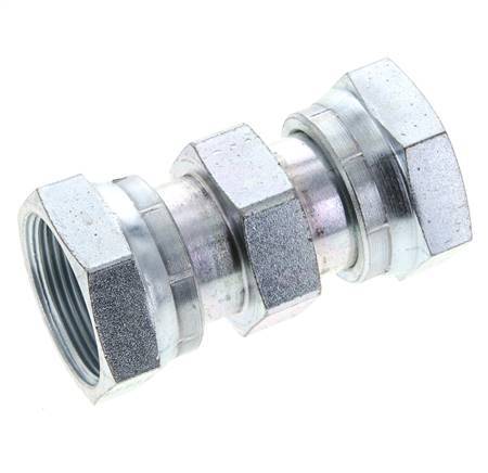 UN 1-11/16''-12 Zinc plated Steel Socket ORFS with Union nut 250 Bar - Hydraulic