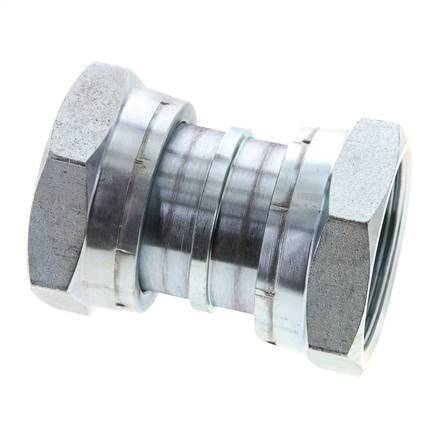UN 2''-12 Zinc plated Steel Socket ORFS with Union nut 250 Bar - Hydraulic