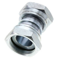 UN 2''-12 Zinc plated Steel Socket ORFS with Union nut 250 Bar - Hydraulic