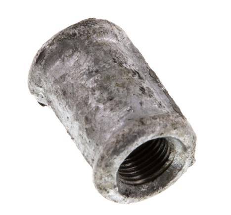 Rp 1/8'' Zinc plated Cast iron Round Socket 25 Bar [2 Pieces]