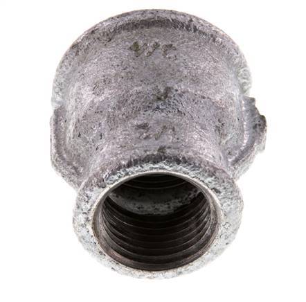 Rp 3/4'' x Rp 1/2'' Zinc plated Cast iron Round Socket 25 Bar [5 Pieces]