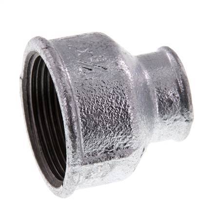 Rp 1 1/2'' x Rp 3/4'' Hierro fundido zincado Enchufe redondo 25 Bar